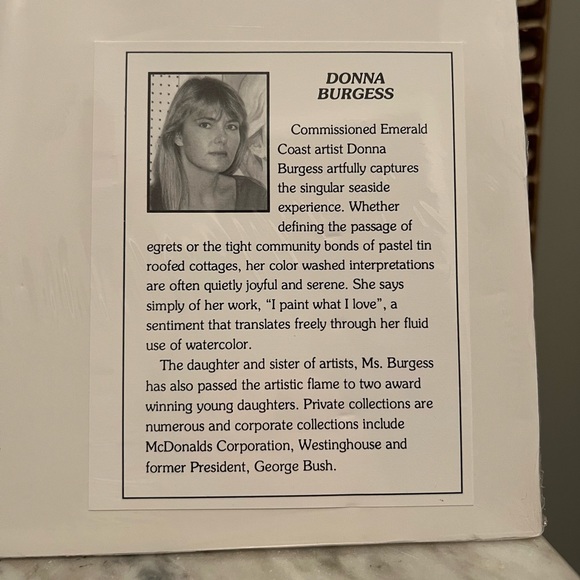 Signed Donna Burgess Santa print - Picture 4 of 5